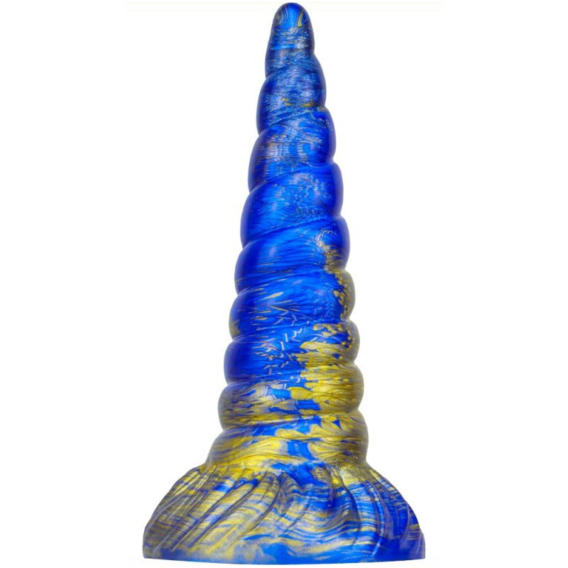MetallicAnal Gode Unix 17 x 5.3cm Bleu-Doré